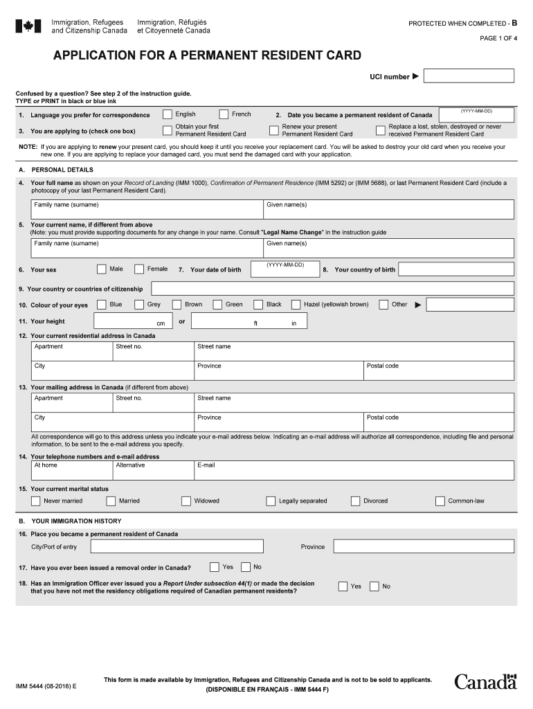 Imm 5444  Form